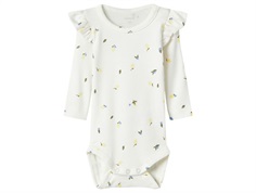 Name It bodysuit cloud dancer with floral print  